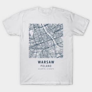 warsaw simple map T-Shirt